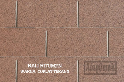 contoh warna atap bitumen aspal merk bali bitumen coklat terang T