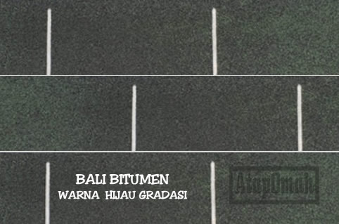 contoh warna atap bitumen aspal merk bali bitumen gradasi hijau T