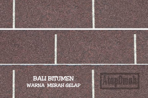 contoh warna atap bitumen aspal merk bali bitumen merah gelap T