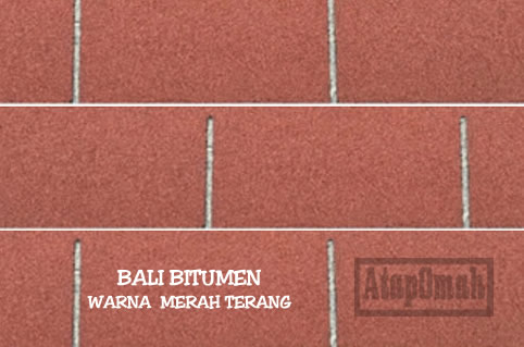 contoh warna atap bitumen aspal merk bali bitumen merah terang T